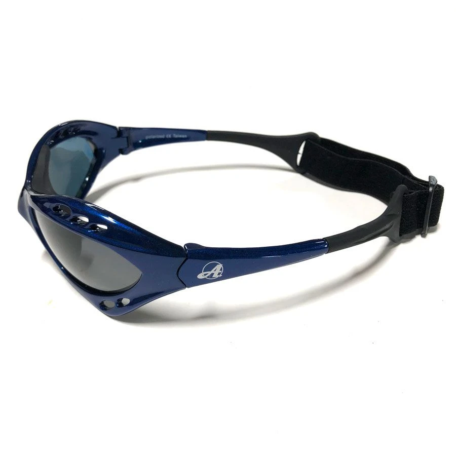 Aqua Azul Kiteboarding Water Shades - Metallic Navy Blue 2 Aqua Azul Kiteboarding Water Shades - Metallic Navy Blue - Image 2