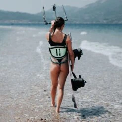 2024 Mystic Gem BK Womens Kiteboarding Waist Harness - Lime Green -Kiteboarding Gear Store mystic 2024 gem bk lime green size 4