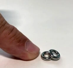 Micro Stainless Steel Ring - 10mm OD X 5mm ID -Kiteboarding Gear Store pks micro stainless large ring 10mm OD 5mm ID 5