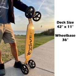 Wind Carver Longboard Skateboard WingBoard -Kiteboarding Gear Store wind carver board 6